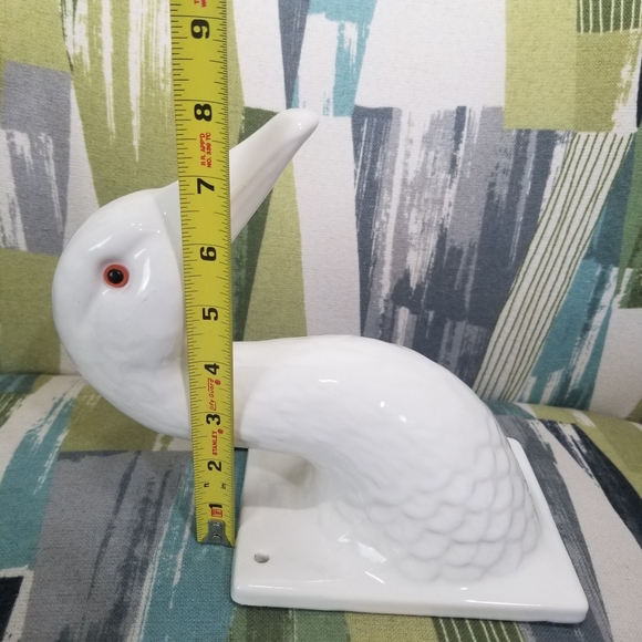 Vtg 1979 Japan Domain Ceramic Goose Wall Hook Farmhouse Apron Holder Cottage Cor - Picture 5 of 14